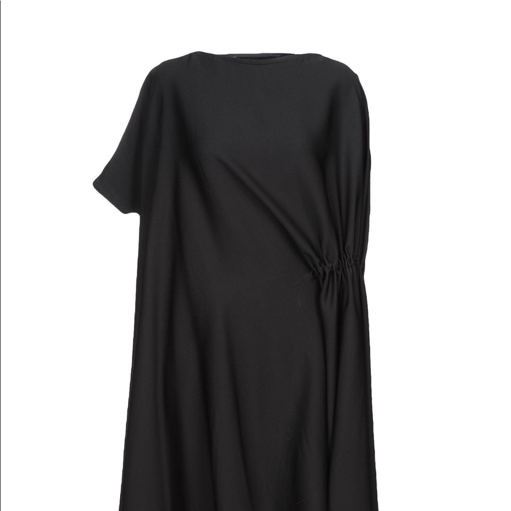 NWT Federica Tosi Black Draped Dress, Asymmetrical Multi wear - Picture 5 of 5